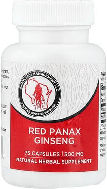 Dairyland Ginseng, Red Panax Ginseng, roter Panax ginseng, 500 mg, 75 Kapseln