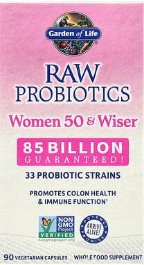 Garden of Life, RAW Probiotics, Women, Probiotika für Frauen ab 50, 90 vegetarische Kapseln
