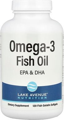 Thumbnail - Lake Avenue Nutrition, Omega-3 Fish Oil, Omega-3-Fischöl, 120 Fischgelatine-Weichkapseln (1.250 mg pro Weichkapsel)