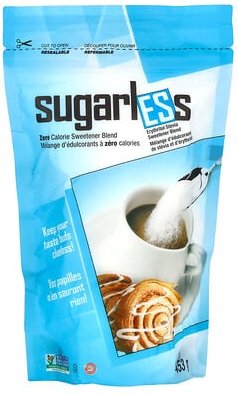 Health Garden, Sugarless, Erythritol Stevia Sweetener Blend, zuckerfrei, Erythritol Stevia Sweetener Blend, 453 g