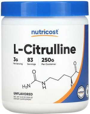 Nutricost, L-Citrullin, geschmacksneutral, 250 g (8,8 oz.)