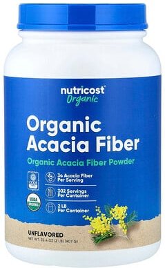 Nutricost, Bio-Akazienfaserpulver, geschmacksneutral, 907 g (32 oz.)