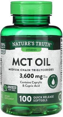 Thumbnail - Nature's Truth, Vitamins, MCT Oil, Vitamine, MCT-Öl, 100 Weichkapseln mit schneller Freisetzung (1.200 mg pro Weichkapse...