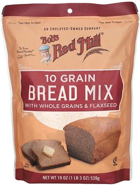 Bob's Red Mill, 10 Grain Bread Mix with Whole Grains & Flaxseed, 10-Korn-Brotmischung mit Vollkorn und Leinsamen, 539 g ...