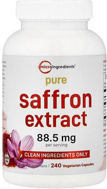 Micro Ingredients, Pure Saffron Extract, reiner Safranextrakt, 240 pflanzliche Kapseln