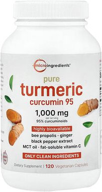 Micro Ingredients, Turmeric Curcumin 95, Kurkuma-Curcumin 95, 120 pflanzliche Kapseln