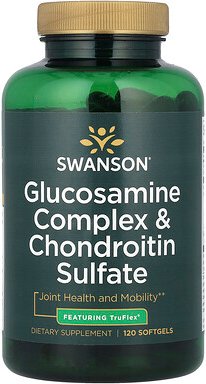Thumbnail - Swanson, Glucosamin-Komplex und Chondroitinsulfat, 120 Weichkapseln