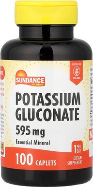 Sundance Vitamins, Kaliumgluconat, 595 mg, 100 Kapseln