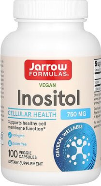 Jarrow Formulas, Vegan Inositol, veganer Inosit, 750 mg, 100 pflanzliche Kapseln