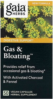 Gaia Herbs, Blähungen und Bloating™, 50 vegane Kapseln