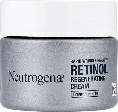 Neutrogena, Rapid Wrinkle Repair®, Retinol Regenerating Cream, regenerierende Retinol-Creme, ohne Duftstoffe, 48 g (1,7 ...