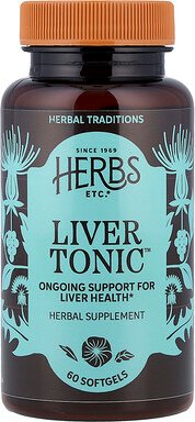 Herbs Etc., Liver Tonic™, Lebertonikum, 60 Weichkapseln