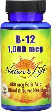 Thumbnail - Nature's Life, B-12, 1.000 mcg, 100 Tabletten