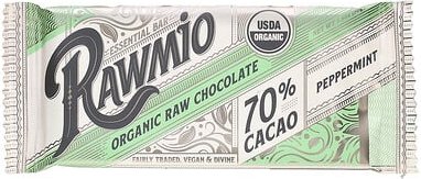 Rawmio, Essential Riegel, rohe Bio-Schokolade, 70% Kakao, Pfefferminze, 30 g (1,1 oz.)