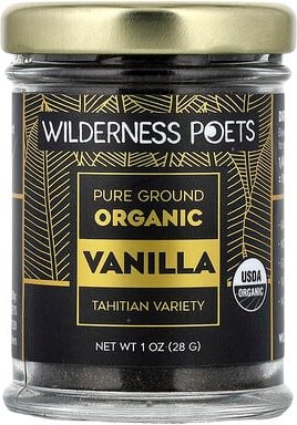 Wilderness Poets, Pure Ground Organic Vanilla, gemahlene pure Bio-Vanille, tahitianische Sorte, 28 g (1 oz.)