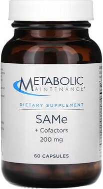 Metabolic Maintenance, SAMe + Cofactors, SAMe + Cofaktoren, 200 mg, 60 Kapseln