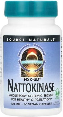 Source Naturals, Nattokinase, Nattokinase, 100 mg, 60 vegane Kapseln