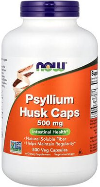 NOW Foods, Psyllium Husk Caps, 500 mg, 500 pflanzliche Kapseln