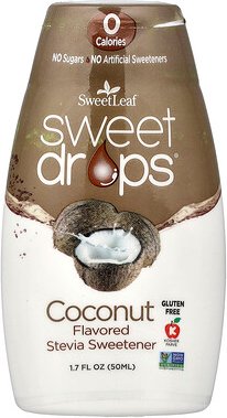 SweetLeaf Stevia, Sweet Drops, Coconut, 50 ml (1,7 fl. oz.)
