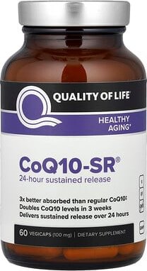 Quality of Life, CoQ10-SR®, 100 mg, 60 VegiCaps