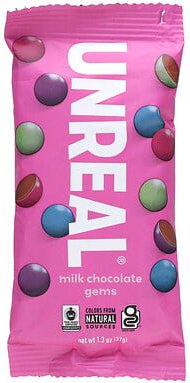 Unreal, Milk Chocolate Gems, 37 g (1.3 oz.)