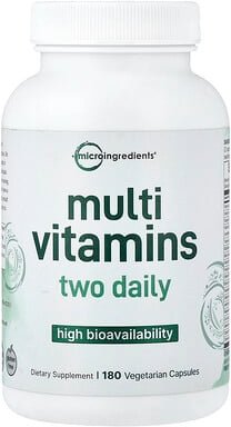 Thumbnail - Micro Ingredients, Multi Vitamins, High Bioavailability, Multivitamine, hohe Bioverfügbarkeit, 180 pflanzliche Kapseln
