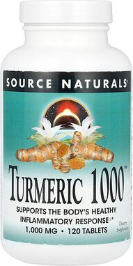 Thumbnail - Source Naturals, Turmeric 1000™, Kurkuma mit 1.000 mg, 120 Tabletten