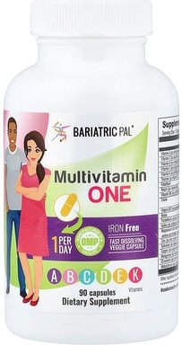 BariatricPal, Multivitamin One, Multivitamin Eins, ohne Eisen, 90 Kapseln