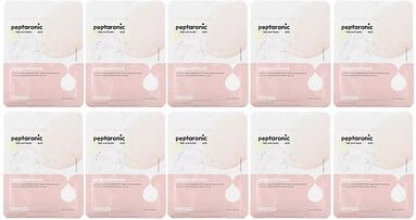SNP, Peptaronic Ampoule Beauty Mask, Ampullen-Beauty-Maske, 10 Blätter, je 25 ml (0,84 fl. oz.)