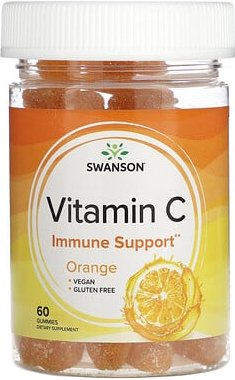 Thumbnail - Swanson, Vitamin C, Orange, 60 Fruchtgummis