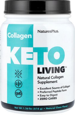 NaturesPlus, KetoLiving™, Natural Collagen, KetoLiving™, natürliches Kollagen, 616 g (1,36 lbs.)