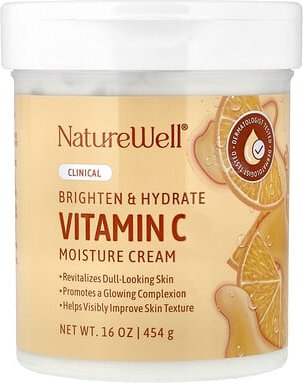 Naturewell, Vitamin C Moisture Cream, Feuchtigkeitscreme mit Vitamin C, 454 g (16 oz.)