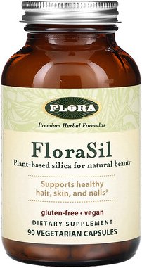 Flora, FloraSil, 90 pflanzliche Kapseln (9 mg pro Kapsel)