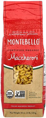 Montebello, Organic Maccheroni, 16 oz (454 g)
