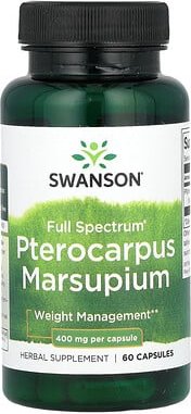 Swanson, Full Spectrum Pterocarpus marsupium, Pterocarpus marsupium, 400 mg, 60 Kapseln
