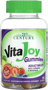 21st Century, VitaJoy® Adult Multi Gummies, Multi-Fruchtgummis für Erwachsene, Frucht, 75 Fruchtgummis