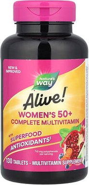 Nature's Way, Alive! Women's 50+ Complete Multivitamin, 130 Tabletten