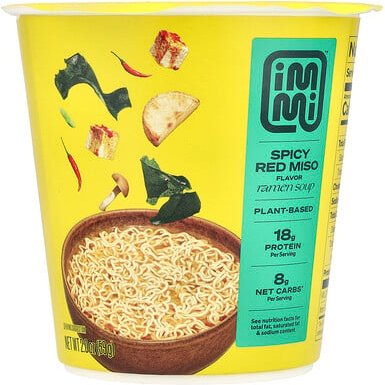 Immi, Cup Ramen Soup, würziges rotes Miso, 59 g (2 oz.)