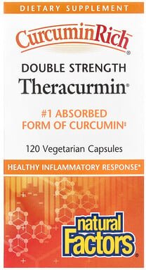 Natural Factors, CurcuminRich®, Theracurmin®, fortschrittliches Ergänzungsmittel mit Kurkumin für eine verbesserte Aufna...