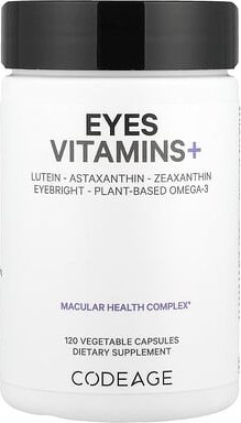 Codeage, Eyes Vitamins+, Vitamine für die Augen, 120 pflanzliche Kapseln