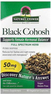 Nature's Answer, Trauben-Silberkerze, Vollspektrum-Kraut, 50 mg, 90 vegetarische Kapseln