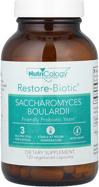 Nutricology, Restore-Biotic, Saccharomyces Boulardii, 120 pflanzliche Kapseln