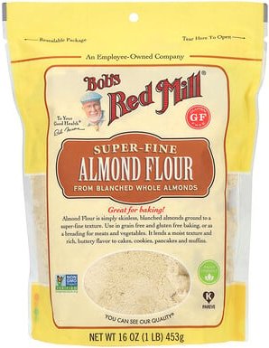 Bob's Red Mill, Super-Fine Almond Flour, Guten Free, Mandelmehl, extrafein, glutenfrei, 453 g (16 oz.)