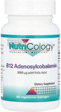Thumbnail - Nutricology, B12 Adenosylcobalamin, 60 vegetarische Lutschtabletten