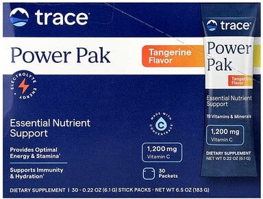 Thumbnail - Trace, Power Pak, Mandarine, 30 Sticks, je 6,1 g (0,22 oz.).