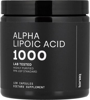 Thumbnail - Toniiq, Alpha-Liponsäure 1000, 120 Kapseln (500 mg pro Kapsel)