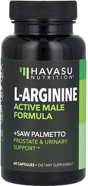 Havasu Nutrition, L-Arginine, Active Male Formula, L-Arginin, aktive Formel für Männer, 60 Kapseln