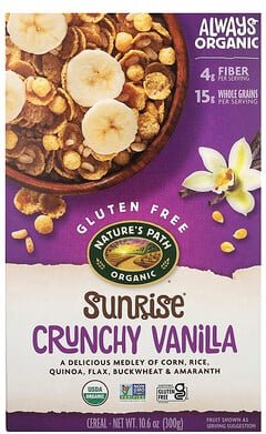 Nature's Path, Sonnenaufgang, Müsli, knusprige Vanille, 300 g (10,6 oz.)