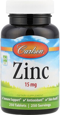 Carlson, Zinc, Zink, 250 Tabletten