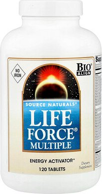 Source Naturals, Life Force Multiple, ohne Eisen, 120 Tabletten